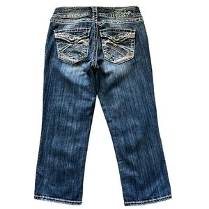 Silver Jeans Women’s Distressed‎ Suki Surplus Capri Jeans Sz. 28